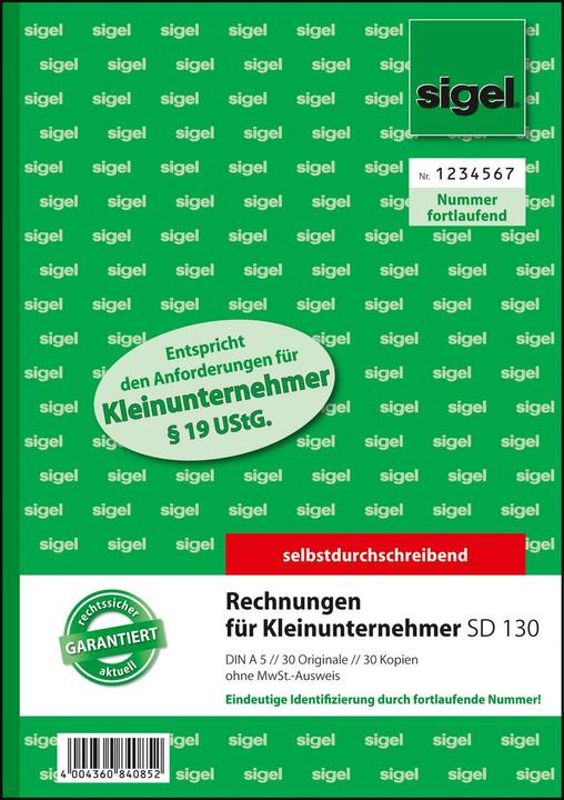Actual product image Sigel SD130 Business form (30 x)