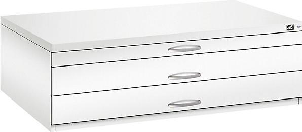 Produktbild C+P CP 7200 Planschrank verkehrsweiss 3 Schubladen 135,0 x 96,0 x 42,0 cm (135 x 96 x 42 cm)