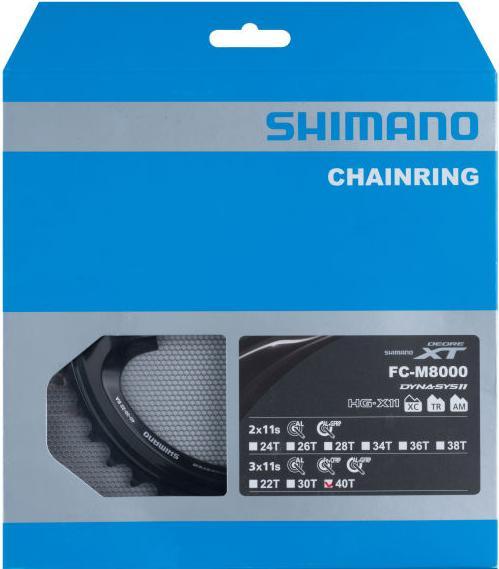 Image du produit Shimano Deore XT FC-M8000 plateau 3 vitesses (40)