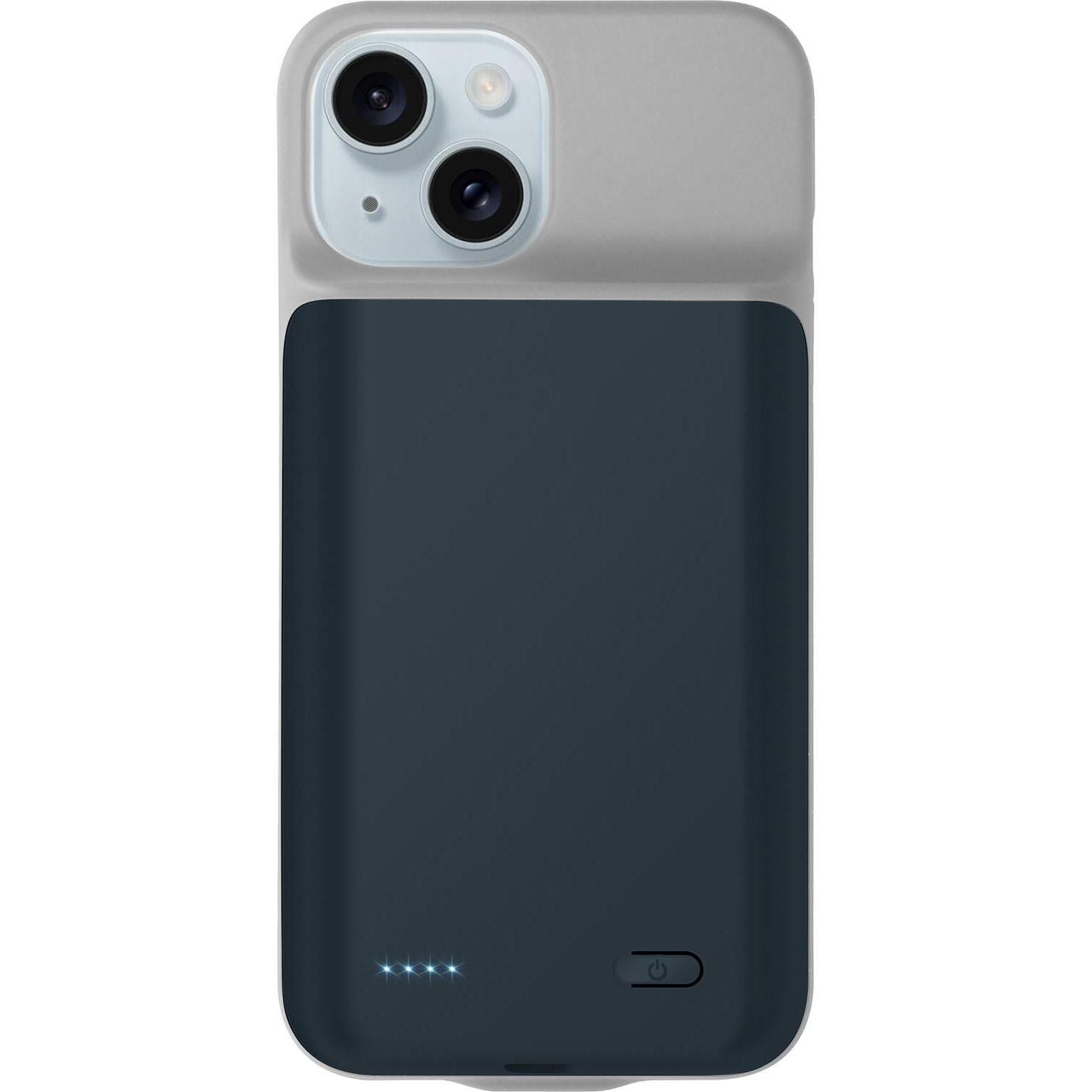 Avizar PowerVault Series Akkuhülle Series (Apple iPhone 15), Smartphone Hülle, Blau