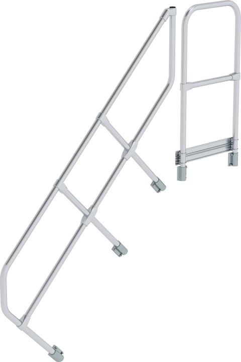 Munk Zweiter Handlauf für Treppe mit Plattform 45° 6 Stufen