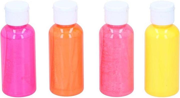 Actual product image Artico - Set Neon-Acrylfarben in Tuben 80 ml 4 Farben (2er-Set) (Multicoloured, 80 ml)