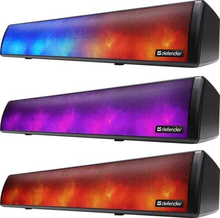 Actual product image Defender Z8 Soundbar speaker 10W USB BLUETOOTH LED RGB backlighting (10 W)