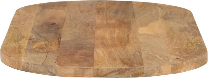 Actual product image VidaXL Table top wooden top solid wood top 80x40x3,8cm oval solid wood mango