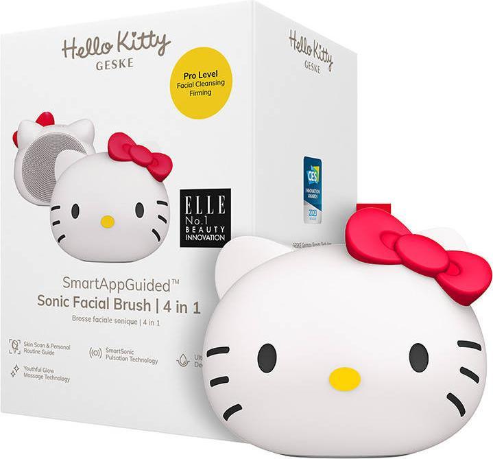 Immagine prodotto Konjac Sponge Soniczna szczoteczka do czyszczenia twarzy 4w1 Geske z Aplikacja (Hello Kitty starlight)