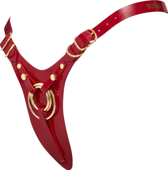 Image du produit Strap-on-me Kunstleder-Harness Fabulous - Einheitsgrösse - Rot glänzend