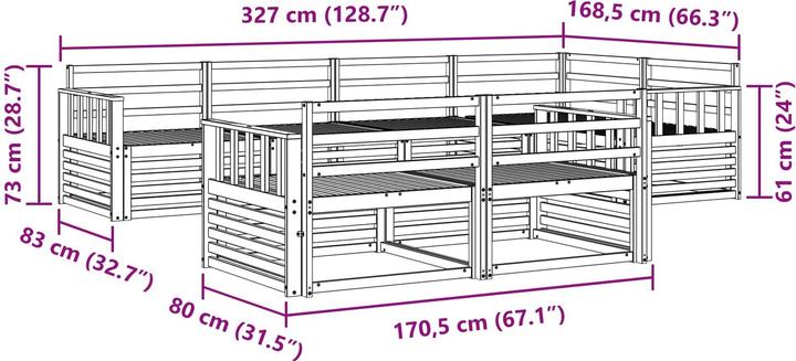 Produktbild vidaXL Outdoor-Sofa