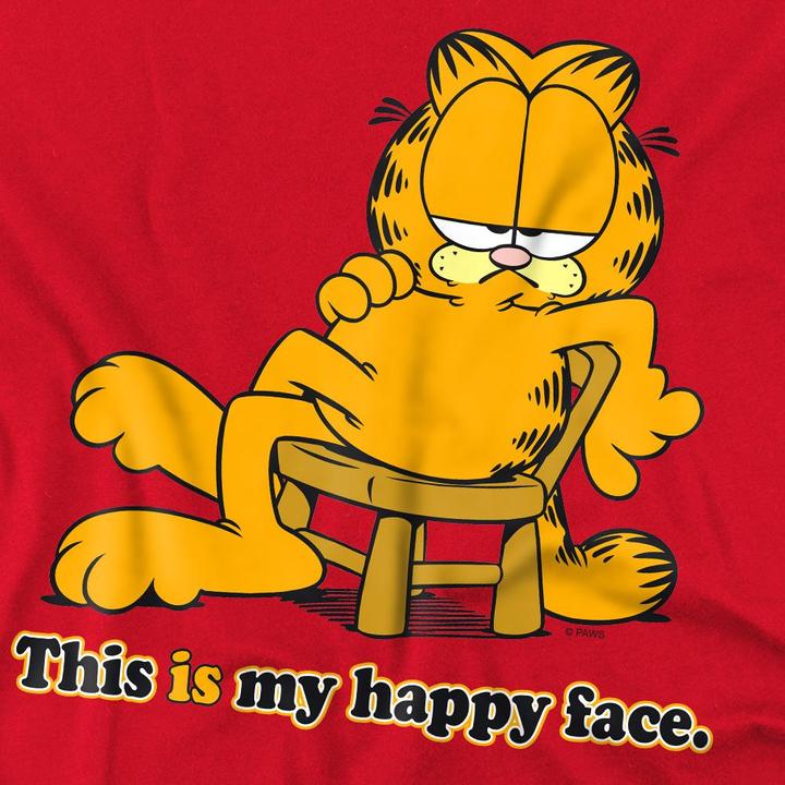 Immagine prodotto Garfield Happy Face Maglietta Uomo (S)