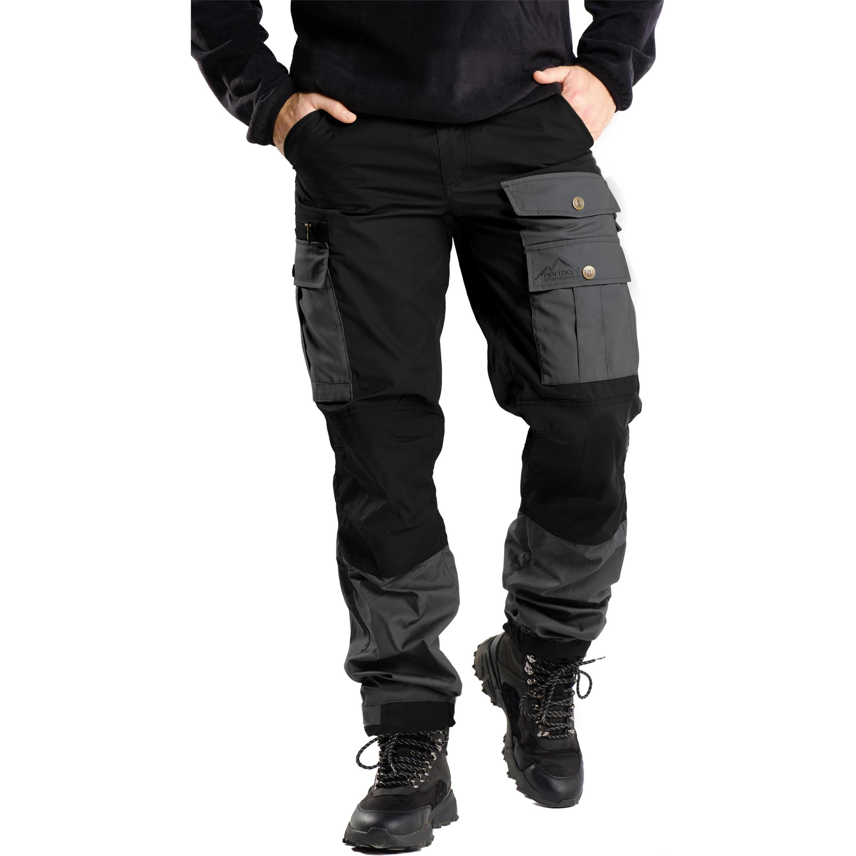 Thumbnail - Normani, Herren, Outdoorhose, Herren Wanderhose - Outdoorhose (60), Schwarz, Grau, 60
