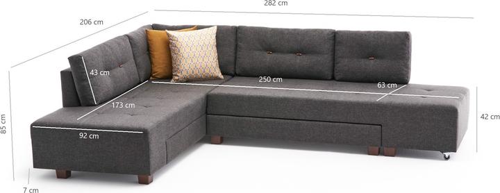 Immagine prodotto Atelier del Sofa Cali (Divano letto, Divano ad angolo)
