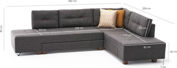 Immagine prodotto Atelier del Sofa Cali (Divano letto, Divano ad angolo)