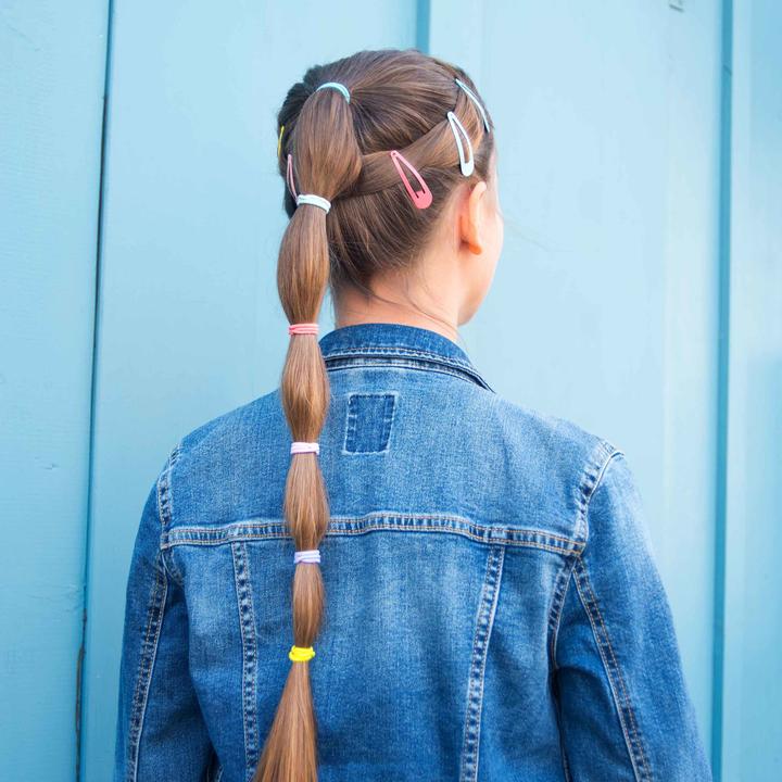 Immagine prodotto Papierdrachen Scatola di elastici per capelli per bambini + fascette per capelli