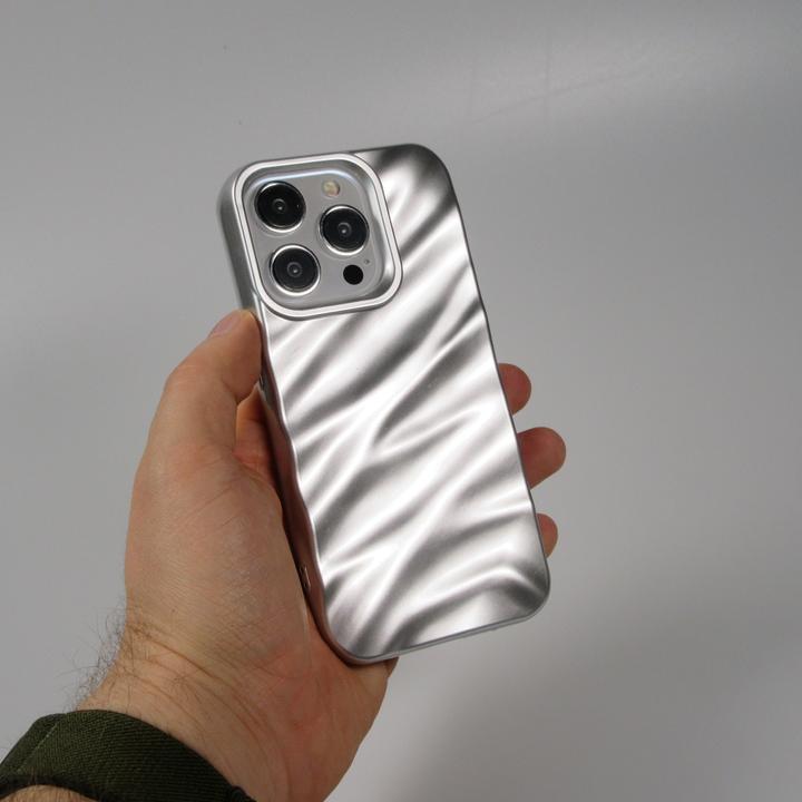 Actual product image PhoneLook Silicone cover with 3D wave shape matt (Apple iPhone 15 Pro)
