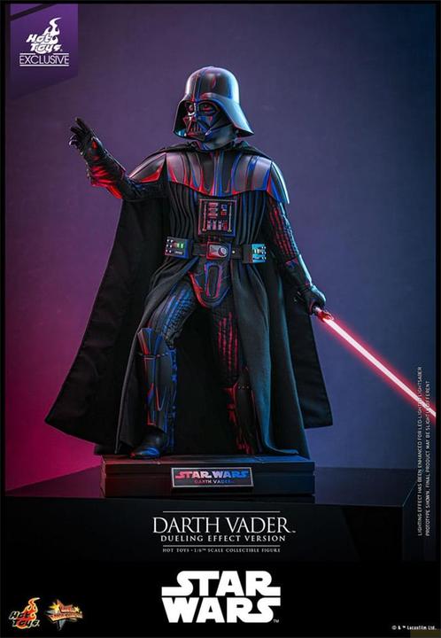 Actual product image Hot Toys Star Wars figurine Movie Masterpiece 1/6 Darth Vader (Dueling Effect Version) Exclusive 35