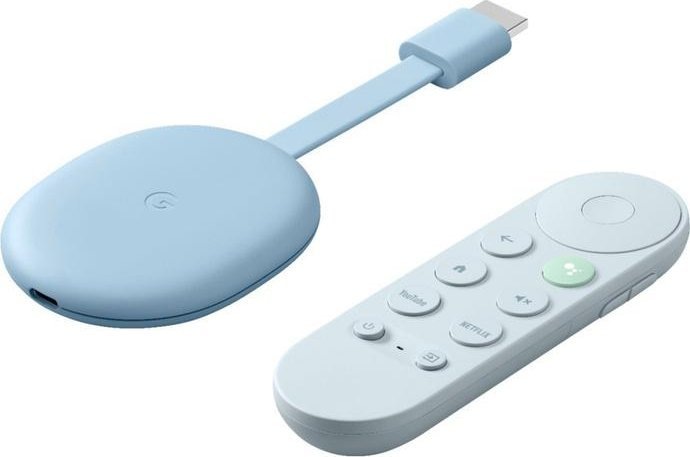 Google Chromecast 4K mediaspeler met TV Blauw