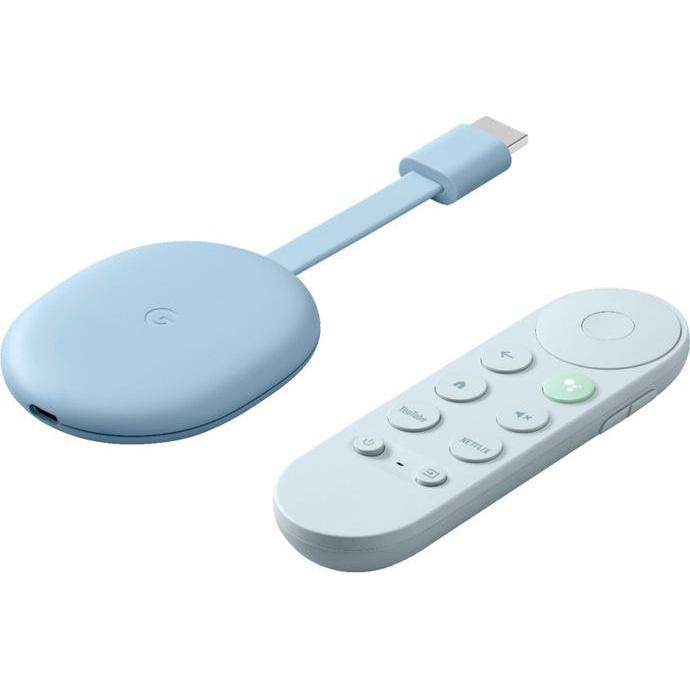 Google Chromecast 4K Media Player with TV Blue, Streaming Media Player