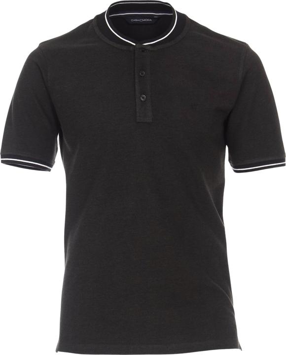 Casa Moda Poloshirt Polo Kurzarmshirt mit College-Kragen und Kontraststreifen (M)