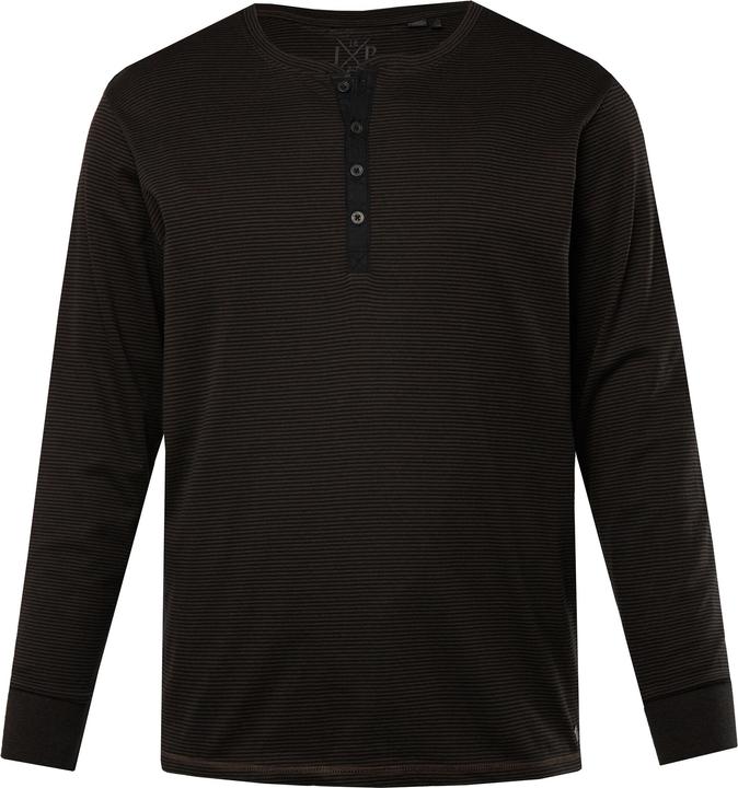 Produktbild JP1880 JP 1880 Henley, Langarm, Ringel, Knopfleiste (6XL)