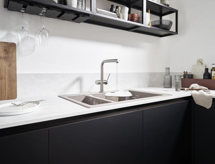 Image du produit hansgrohe HG Mitigeur monocommandé pour évier 270 TALIS M Robinet d'arrêt pour appareil 1jet aspect inox