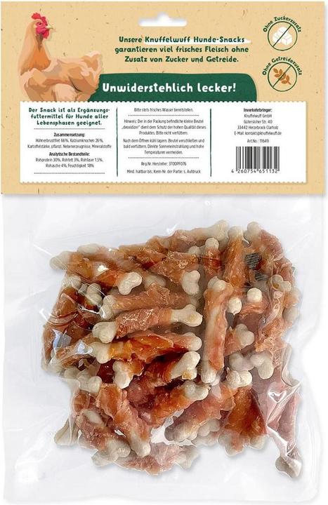 Actual product image Knuffelwuff Kausnack Mini Denties mit Hühnerfilet 500 g (1 pcs., 500 g)