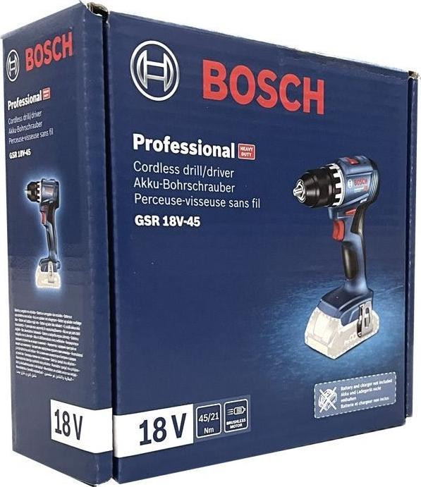 Actual product image Bosch Professional GSR 18V-45 (Rechargeable battery operated)
