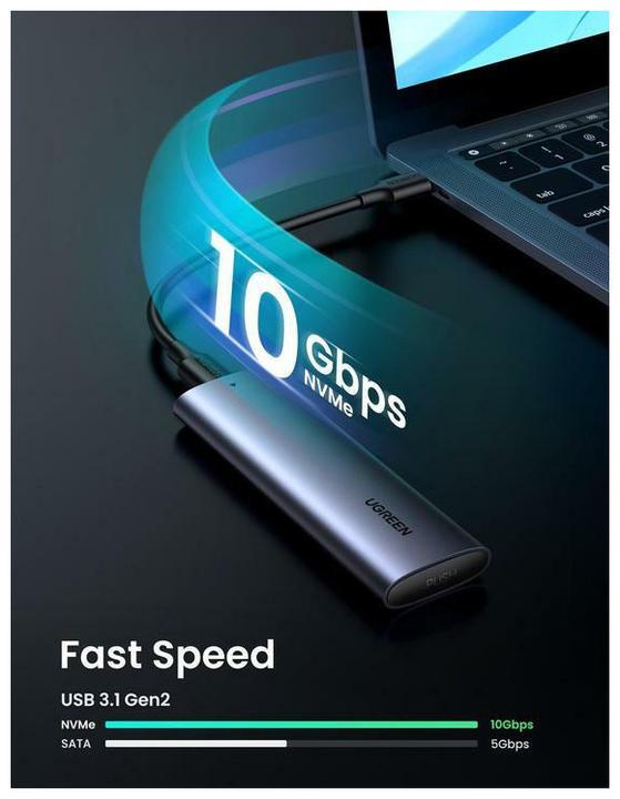 Produktbild Ugreen SSD Enclosure (M.2 2230, M.2 2242, M.2 2260, M.2 2280)