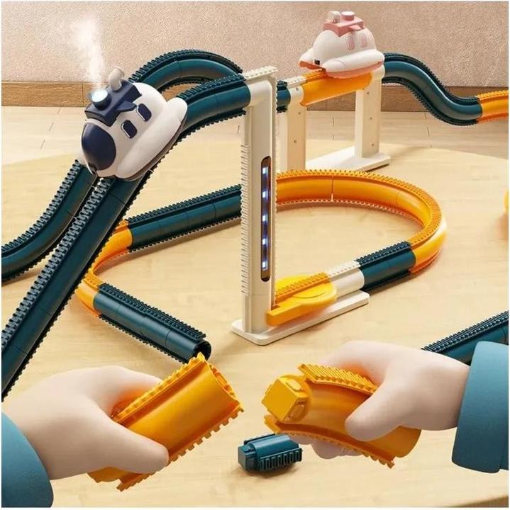 Actual product image The Toy Company Spaceship Orbit roller coaster, interactive toy railway