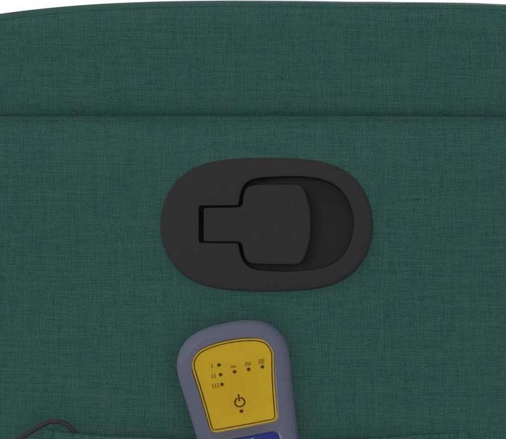 Immagine prodotto vidaXL Poltrona massaggiante in tessuto verde scuro,Colore: verde scuro,Materiale