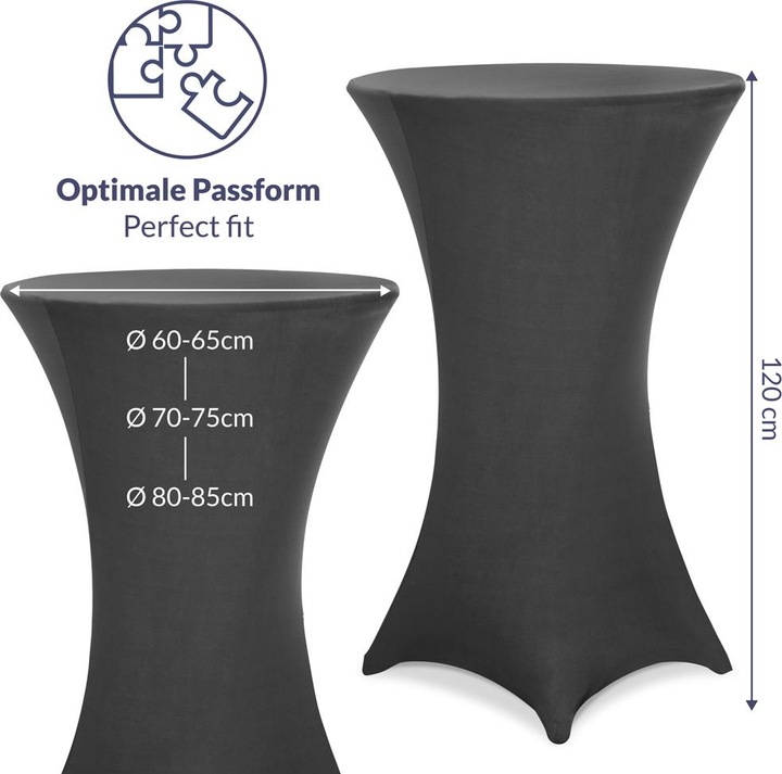 Produktbild Detex 5x Stehischhussen (Ø 70 cm)