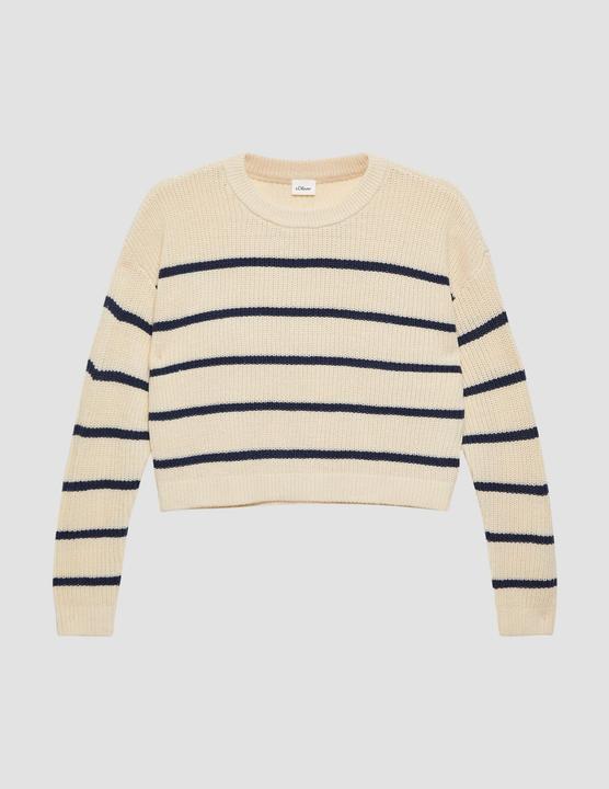 Produktbild s.Oliver Strickpullover Verkürzter Pullover im Boxy-Schnitt (170, 176)