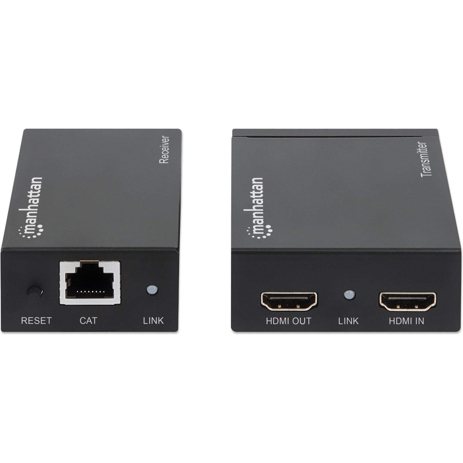 Thumbnail - Manhattan HDMI over Ethernet Extender Kit Signalverstaerker 1080p bis zu 50 m ueber ein Cat6-Netzwerkkabel..., Switch Bo...