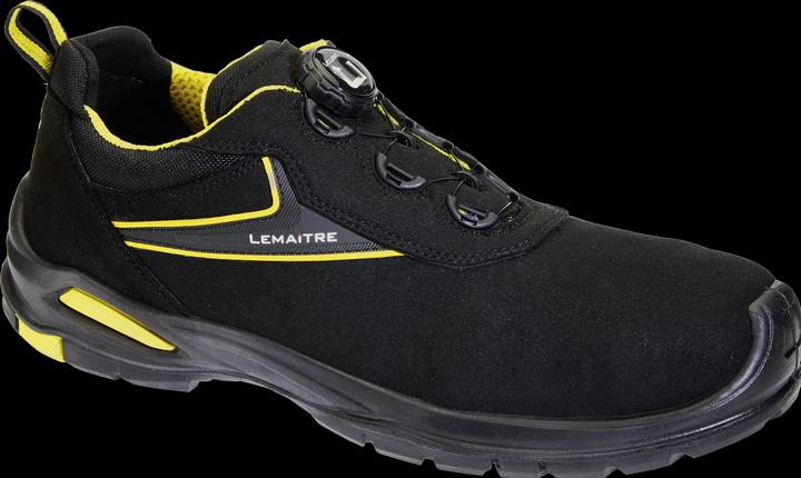 Produktbild Lemaitre Sicherheitsschuh Harrison Grösse 41 schwarz/gelb S3 SRC ESD EN ISO 20345 Mikrofaser (S3, 41)