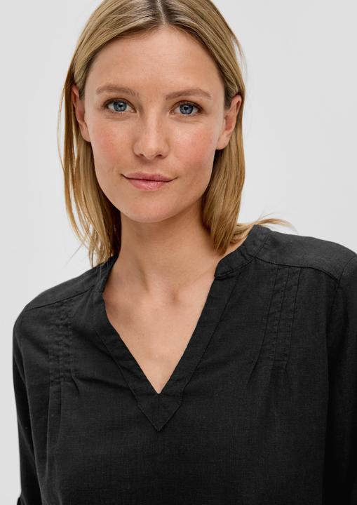 Actual product image S.Oliver Bluse Leinenbluse mit 3/4-Arm und Tunika-Ausschnitt (32)
