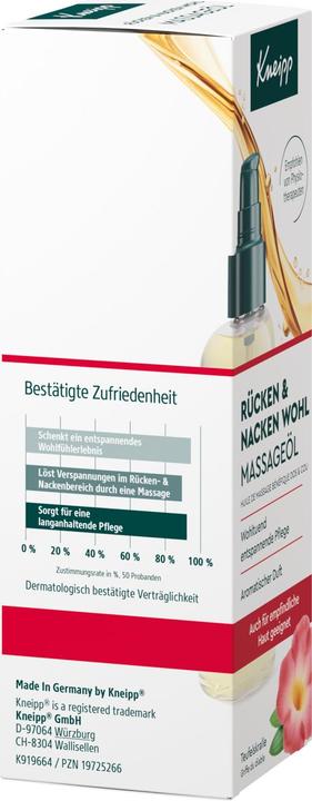 Produktbild Kneipp Rücken- & Nacken-Wohl Massageöl (100ml) (100 ml)