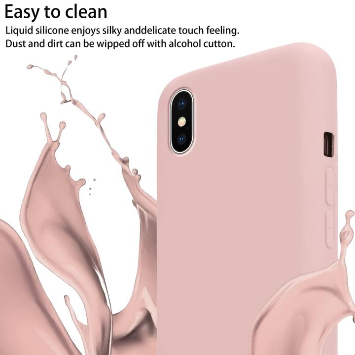Actual product image Cadorabo TPU Cover Mobile Phone Chain Liquid (Apple iPhone X)