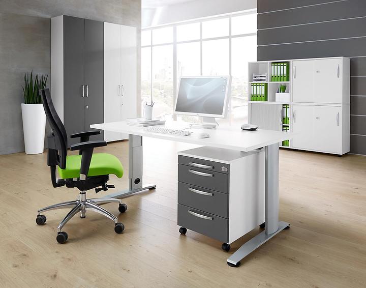 Image du produit Schäfer Shop Caisson roulant LOGIN, 3 tiroirs, 1 tirette-plumier, verrouillage centralisé