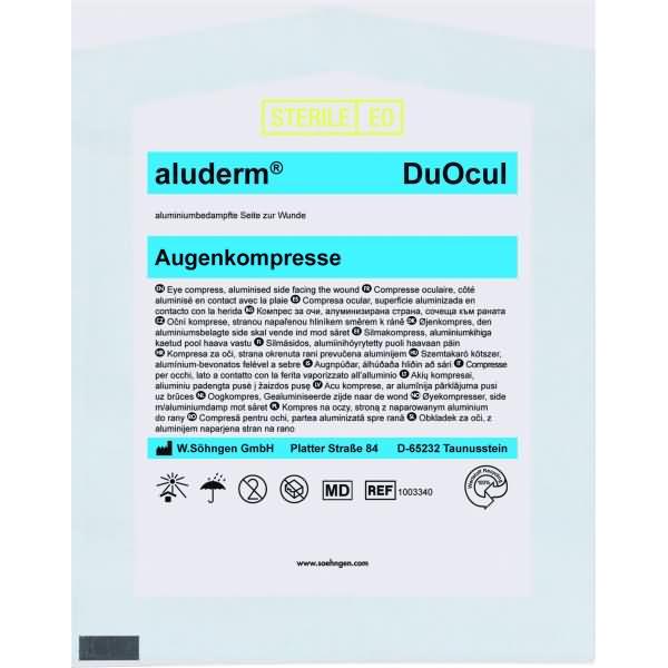 Productafbeelding Aluderm Oogkompressen steriel DuOcul, 1 st. kompressen