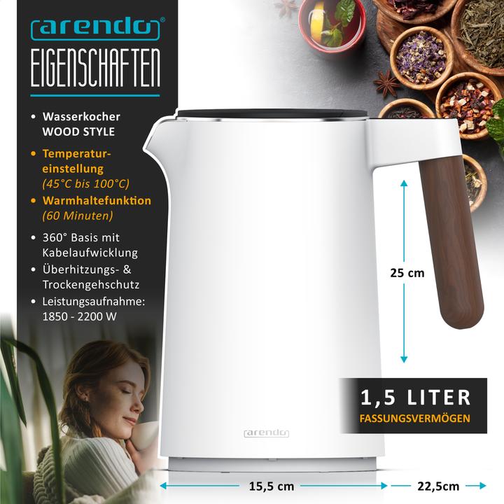 Produktbild Arendo Wasserkocher (1.50 l)