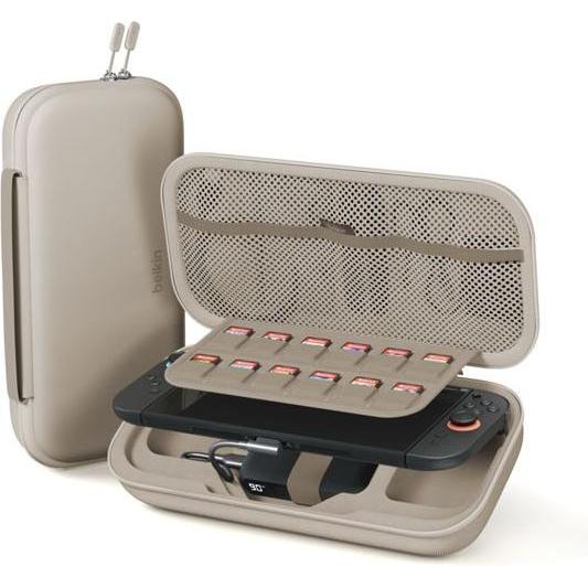 Belkin Charg.Case + Powerb. sand 10.000mAH Switch2 ENA001hqSA-V2, Powerbank