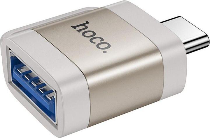 Actual product image Hoco Cable adapter OTG Type C (male) to USB A (female) 3A UA31C gray (USB-A, USB-C)