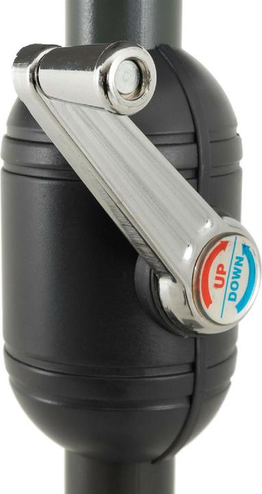 Actual product image VCM Sonnenschirm 2,90m Anthrazit mit Kurbel neigbar wasserabweisend UV Schutz 50+