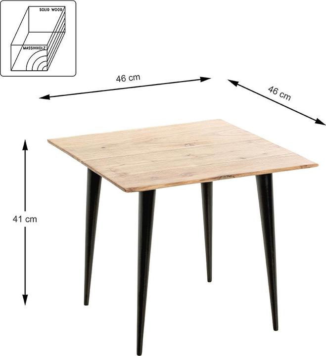 Produktbild HAKU Möbel Beistelltisch (46 x 46 x 41 cm)