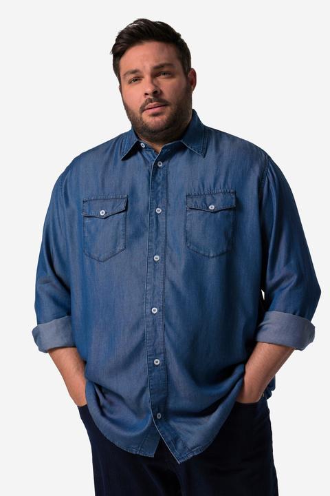 Immagine prodotto Men+ Jeansoptik-Hemd, Langarm, Kentkragen, Comfort Fit (XL)