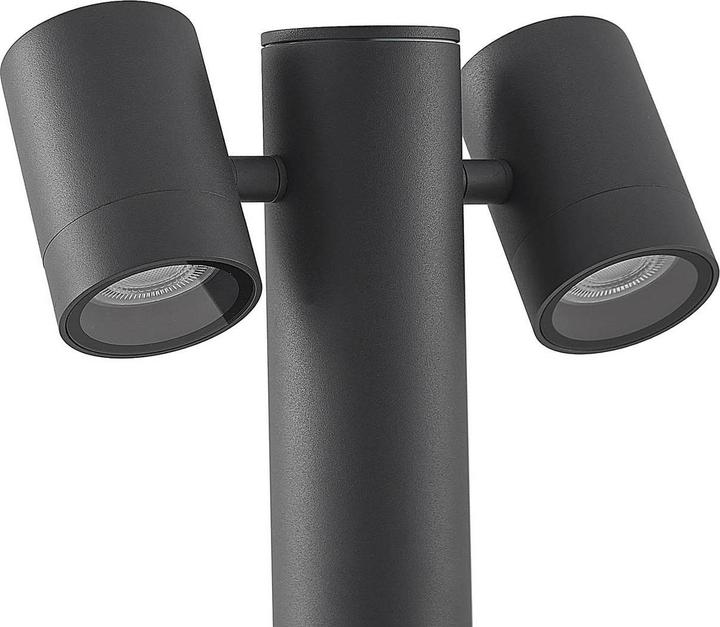 Produktbild Lucande Maloney 2 Garten Leuchte H50 Dark Grey (GU10, IP54)