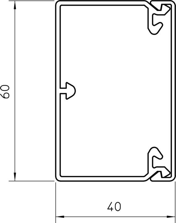 Actual product image OBO Bettermann Wall and ceiling duct (200 cm)