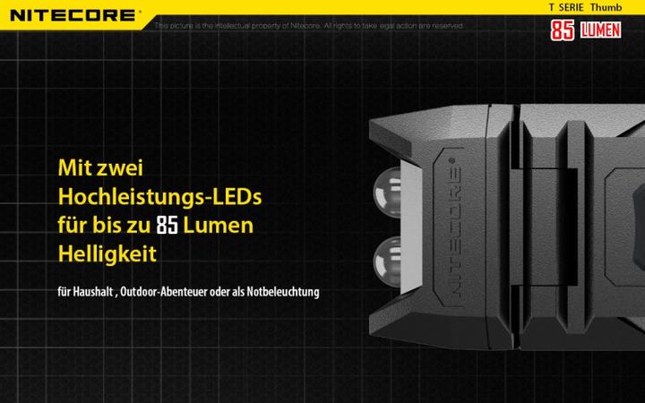 Produktbild Nitecore Thumb (7.40 cm, 85 lm)