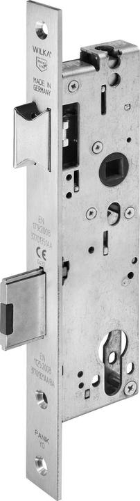 Wilka Anti-panic RR lock, 6667 Fkt. E, single throw 40 mm backset, Din reversible (Profile cylinder)