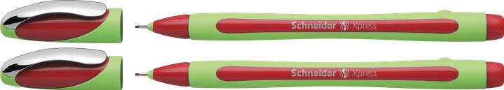 Actual product image Schneider Fineliner Xpress 0.8 red blister card PU=2 pcs. (Red, Light green, 2 x)