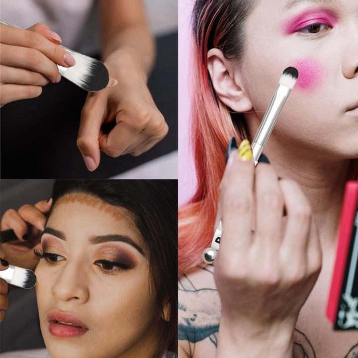 Produktbild König Design Make up Pinsel Set 5 tlg Schminkpinsel Kosmetikpinsel Lidschatten Kosmetik Neu (Foundation)