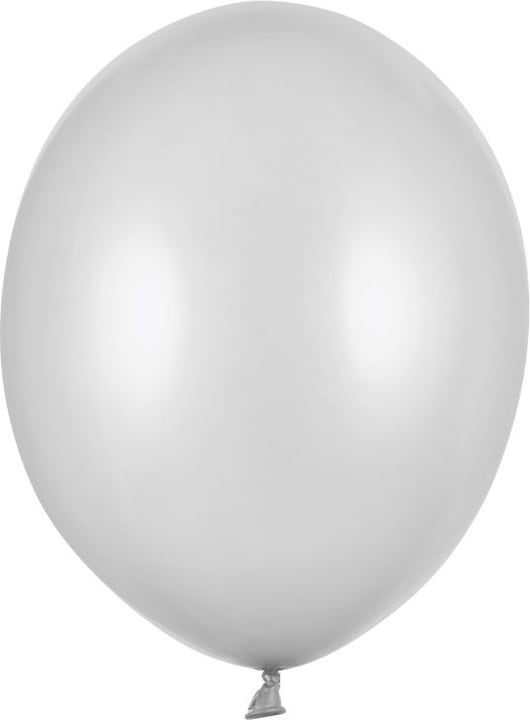 Produktbild Luftballons Silber Metallic 30cm (10 Stück)